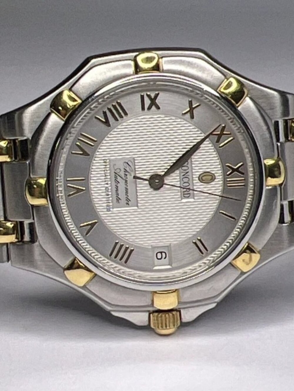 Concord Saratoga Chronometer COSC Automatic 15.D4.234 36mm Two Tone Date Watch